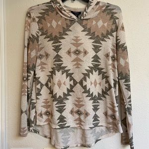 Aztec Knit Hoodie
